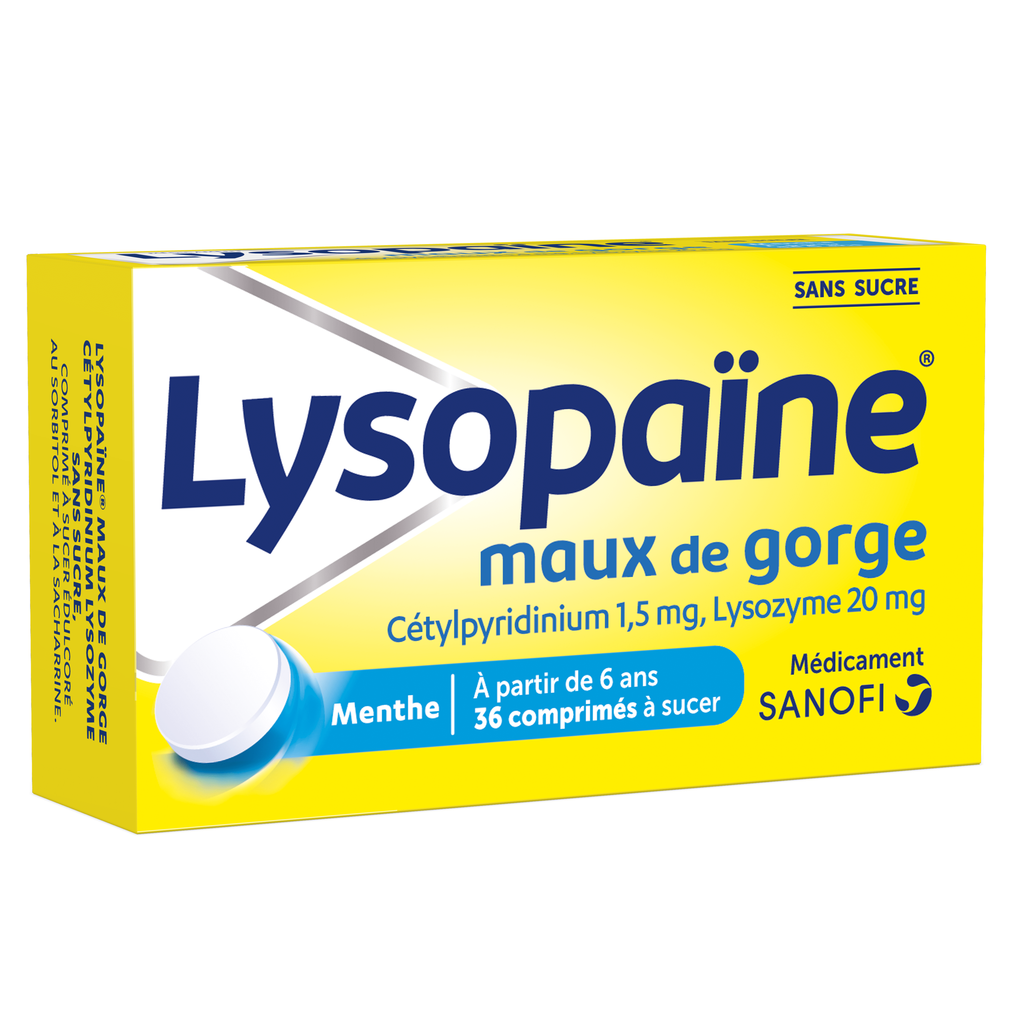 image Lysopaïne Maux de gorge  PMA et PTA